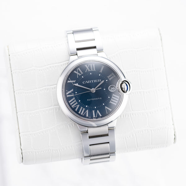 Cartier Ballon Bleu - Ref. WSBB0061 - 40mm Stainless Steel - Full Set - Stunning Blue Dial