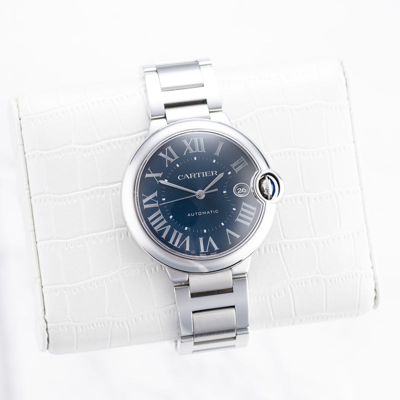 Cartier Ballon Bleu - Ref. WSBB0061 - 40mm Stainless Steel - Full Set - Stunning Blue Dial
