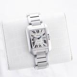 Cartier Tank Anglaise - Ref. W5310009 - 39.2mm * 29.8mm Stainless Steel - Beautiful Full Set