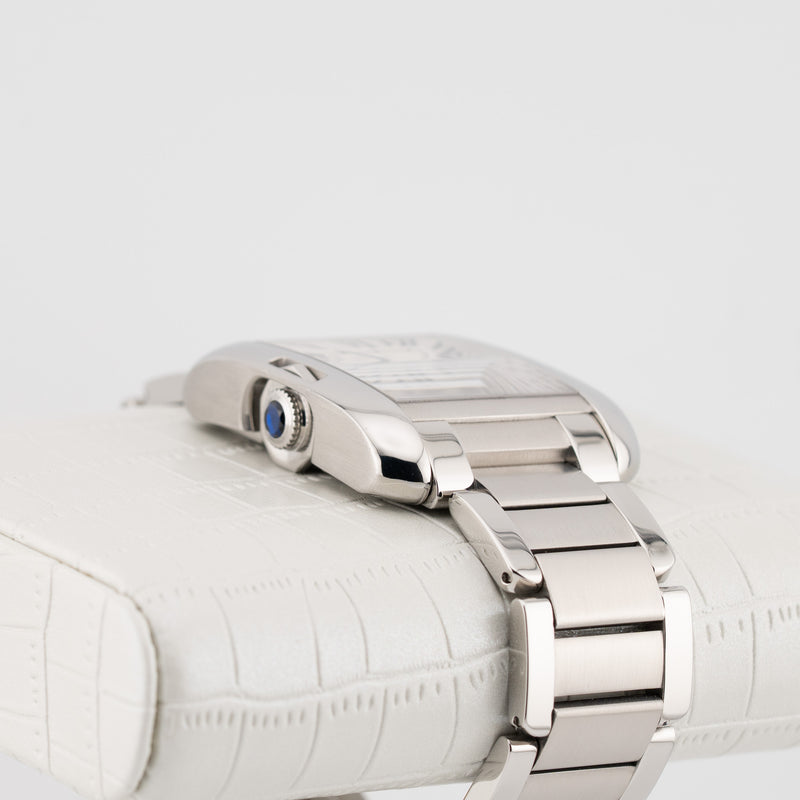 Cartier Tank Anglaise - Ref. W5310009 - 39.2mm * 29.8mm Stainless Steel - Beautiful Full Set