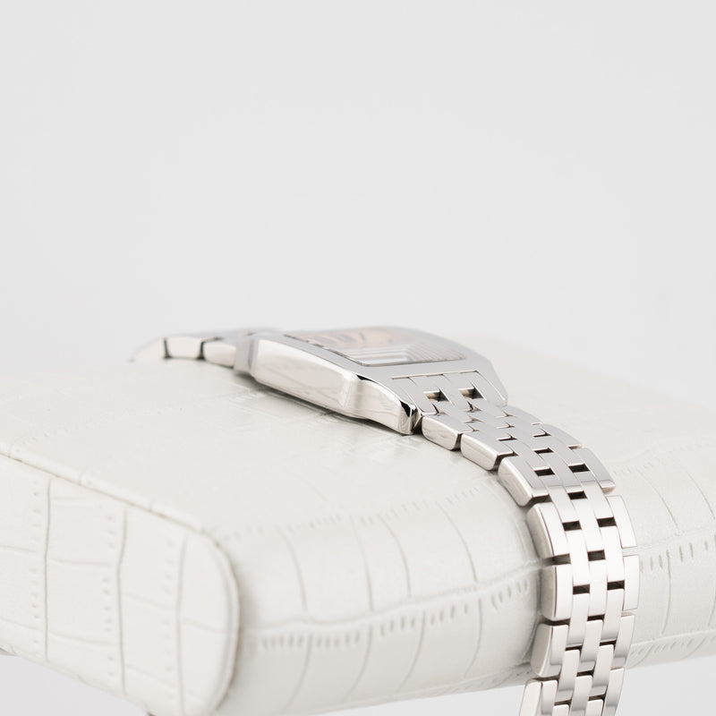 Cartier Santos Demoiselle - Ref. W25075Z5 - 20mm Stainless Steel - Stunning Pink Mother of Pearl Dial - Taylor Swift Watch