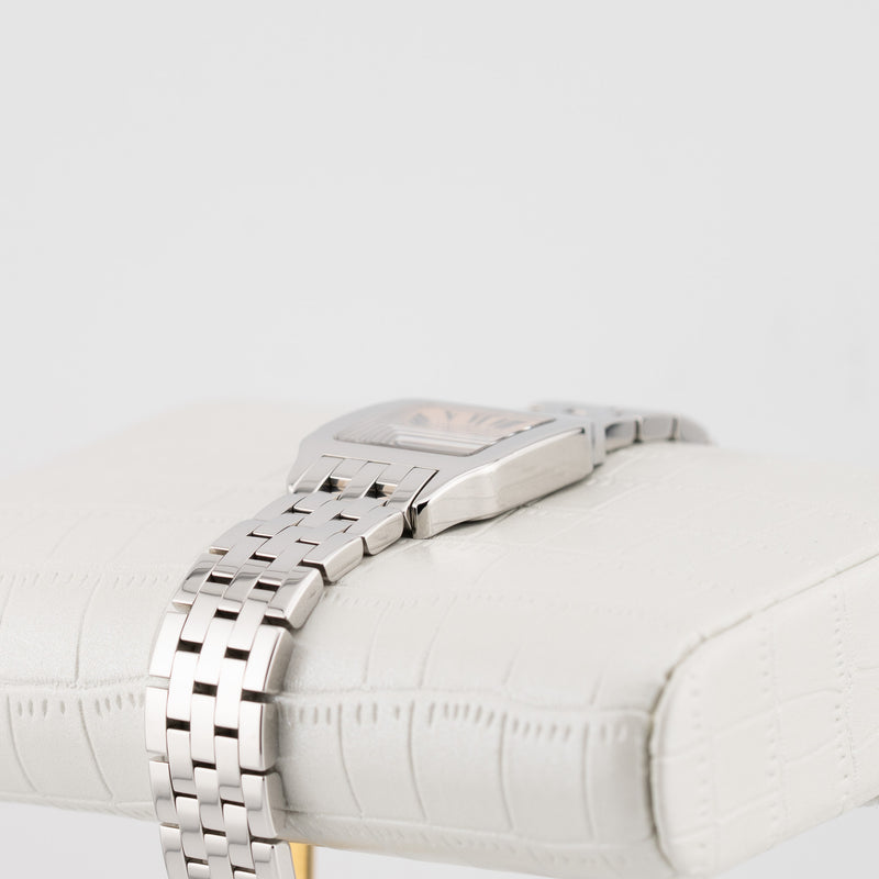 Cartier Santos Demoiselle - Ref. W25075Z5 - 20mm Stainless Steel - Stunning Pink Mother of Pearl Dial - Taylor Swift Watch