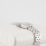 Cartier Santos Demoiselle - Ref. W25075Z5 - 20mm Stainless Steel - Stunning Pink Mother of Pearl Dial - Taylor Swift Watch