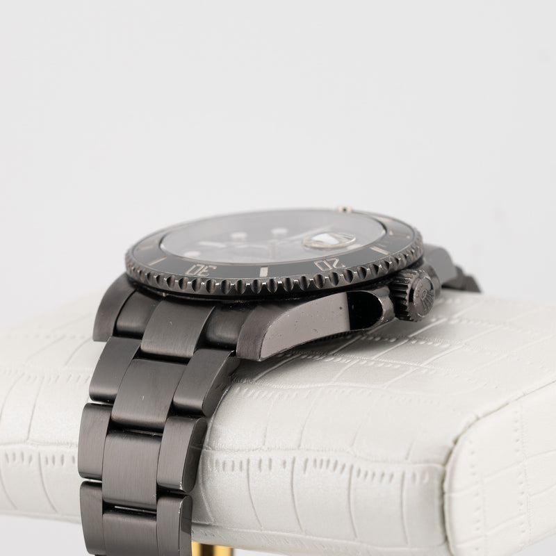 Rolex Submariner Date - Ref. 116610LN - 40mm Stainless Steel - Customized DLC Coating with Meteorite Dial