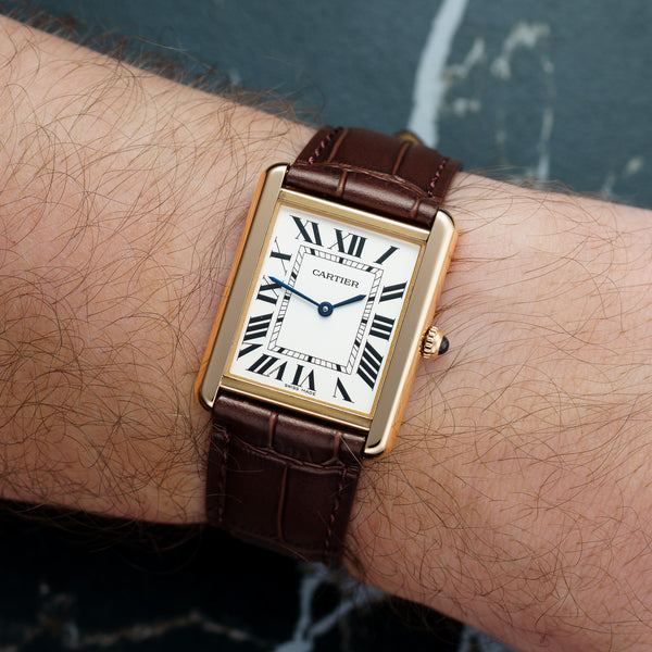 Cartier Tank - Ref. W5200025 - 34.8mm * 27.4mm Rose Gold - The Perfect Dress Watch
