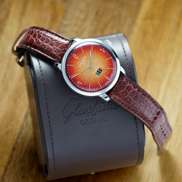 Glashutte Sixties watch with Stainless Steel case, 42mm size