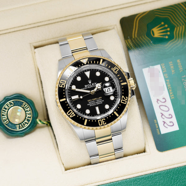 Rolex Seadweller 126603 with Stainless Steel & Yellow Gold case, 43mm size.