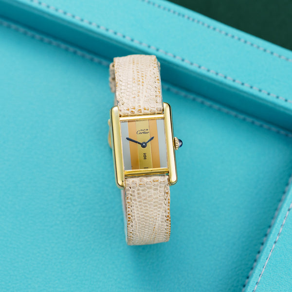 Cartier Tank Must 925 Silver case, 23mm size.