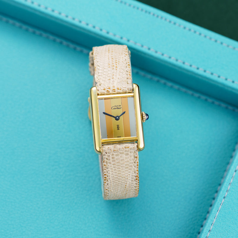 Cartier Tank Must 925 Silver case, 23mm size.