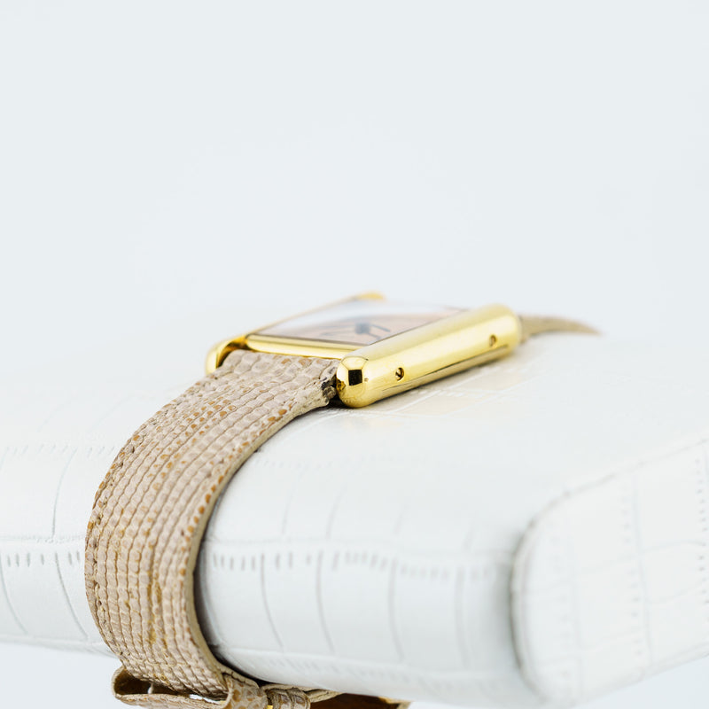 Cartier Tank Must - 23mm Silver Gold Plated - Elegant Vintage Tank Wristwatch