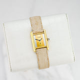 Cartier Tank Must - 23mm Silver Gold Plated - Elegant Vintage Tank Wristwatch