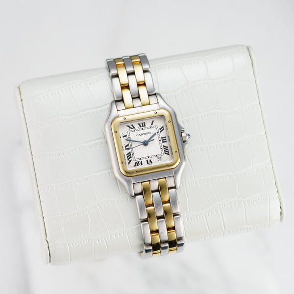 Cartier Panthere Medium - Ref. 183949 - 27mm Yellow Gold & Stainless Steel - Rare Vintage Full Set