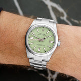 Rolex Oyster Perpetual 41 "Pistachio" - Ref. 134300 - 41mm Stainless Steel - Gorgeous New Release from Rolex