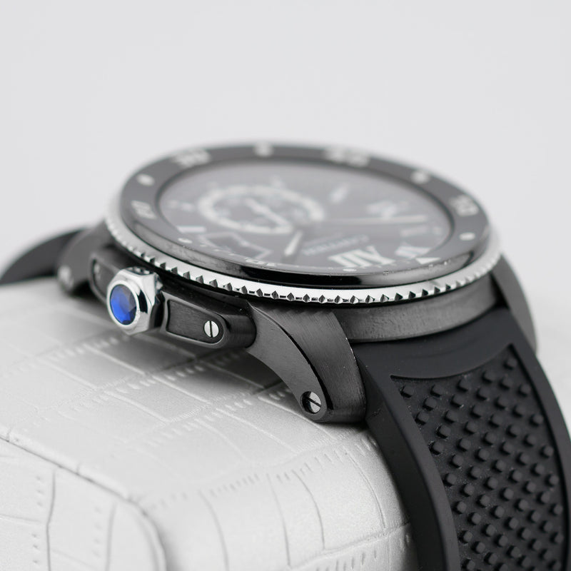 Cartier Calibre de Cartier - Ref. WSCA0006 - 42mm PVD Stainless Steel - Gorgeous Blacked Out Diver!