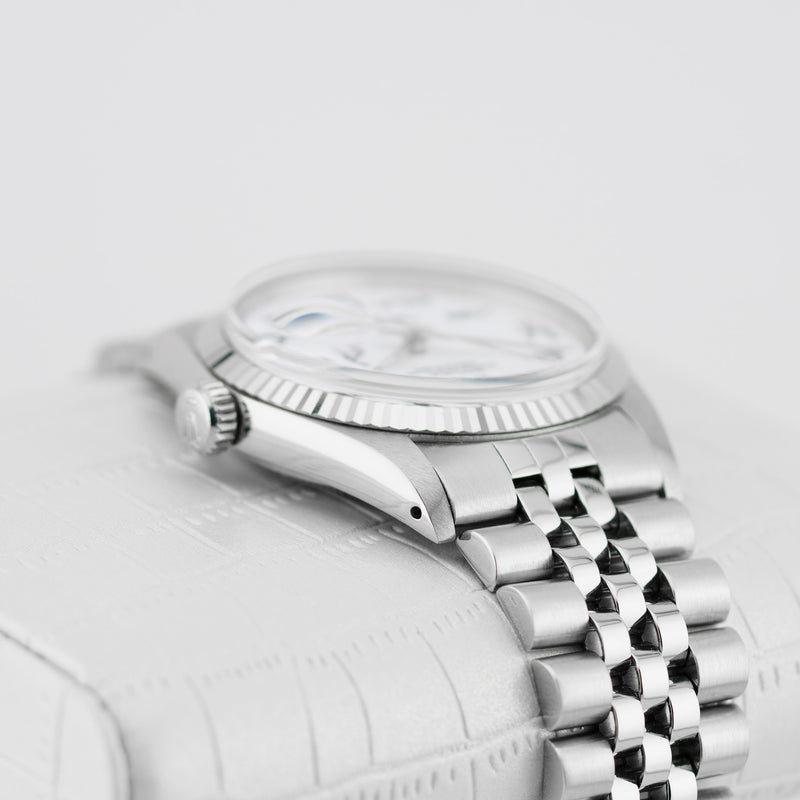 Rolex Datejust - Ref. 16014 - 36mm Stainless Steel & White Gold - Custom "Good Times" Dial