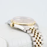 Rolex Datejust - Ref. 16233 - 36mm Stainless Steel & Yellow Gold - Rare Houndstooth Dial!