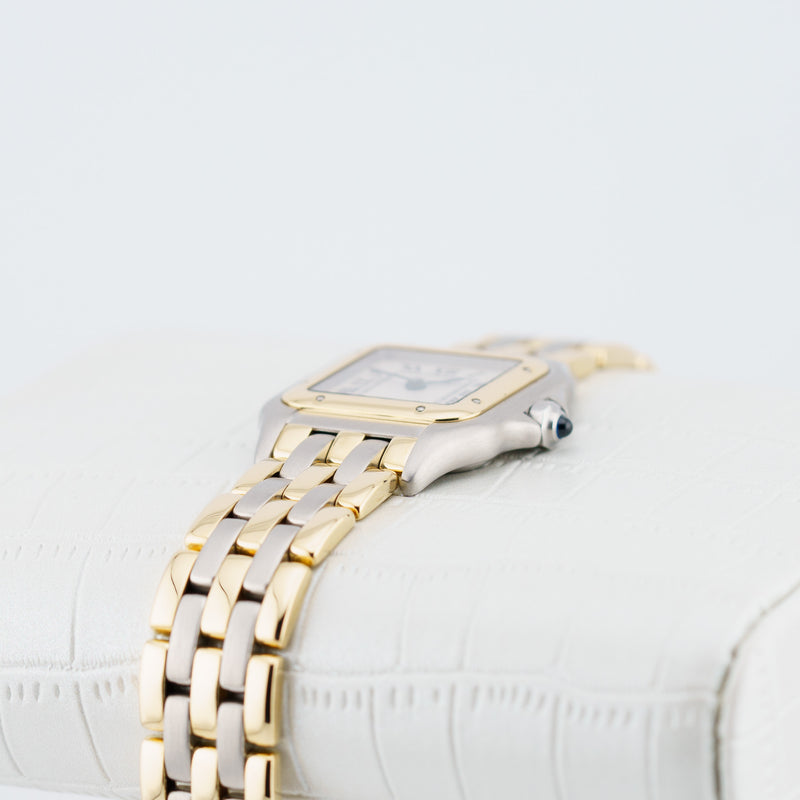 Cartier Panthere Small - Ref. 112000R - 22mm * 30mm Stainless Steel & Yellow Gold - Elegant 3 Row Gold Model