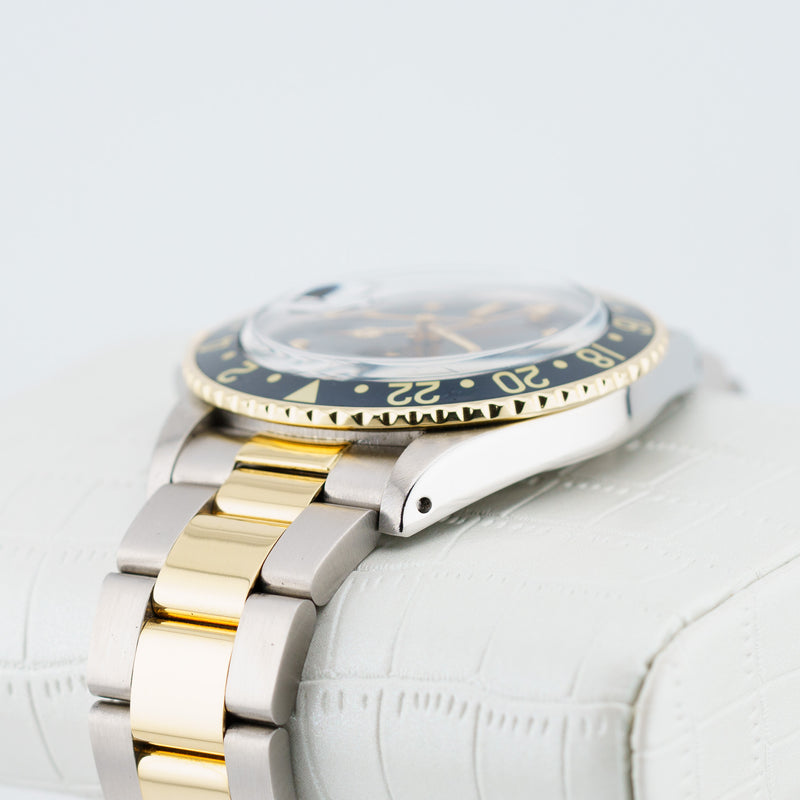 Rolex GMT-Master - Ref. 1675 - 40mm Stainless Steel & Yellow Gold - Mint Condition Vintage "Nipple Dial" GMT