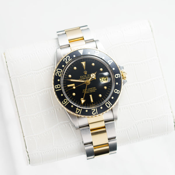 Rolex GMT-Master - Ref. 1675 - 40mm Stainless Steel & Yellow Gold - Mint Condition Vintage "Nipple Dial" GMT