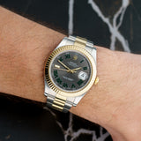 Rolex Datejust II - Ref. 116333 - 41mm Yellow Gold & Stainless Steel - Wimbledon Dial