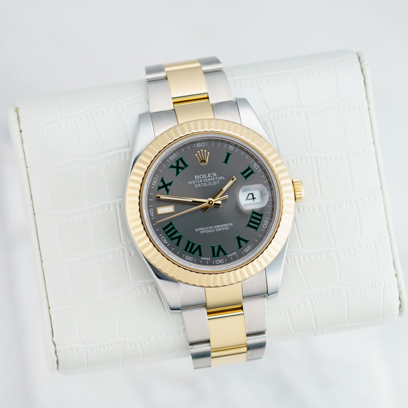 Rolex Datejust II - Ref. 116333 - 41mm Yellow Gold & Stainless Steel - Wimbledon Dial
