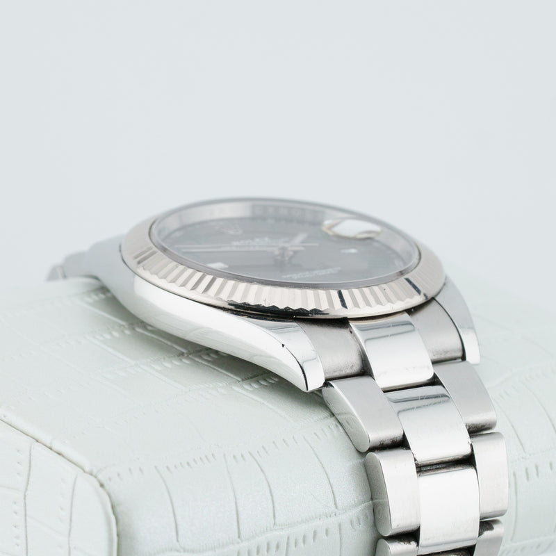 Rolex Datejust - Ref. 126334 - 41mm Stainless Steel - "Wimbledon" Dial Turning Purple!