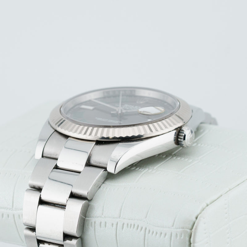 Rolex Datejust - Ref. 126334 - 41mm Stainless Steel - "Wimbledon" Dial Turning Purple!