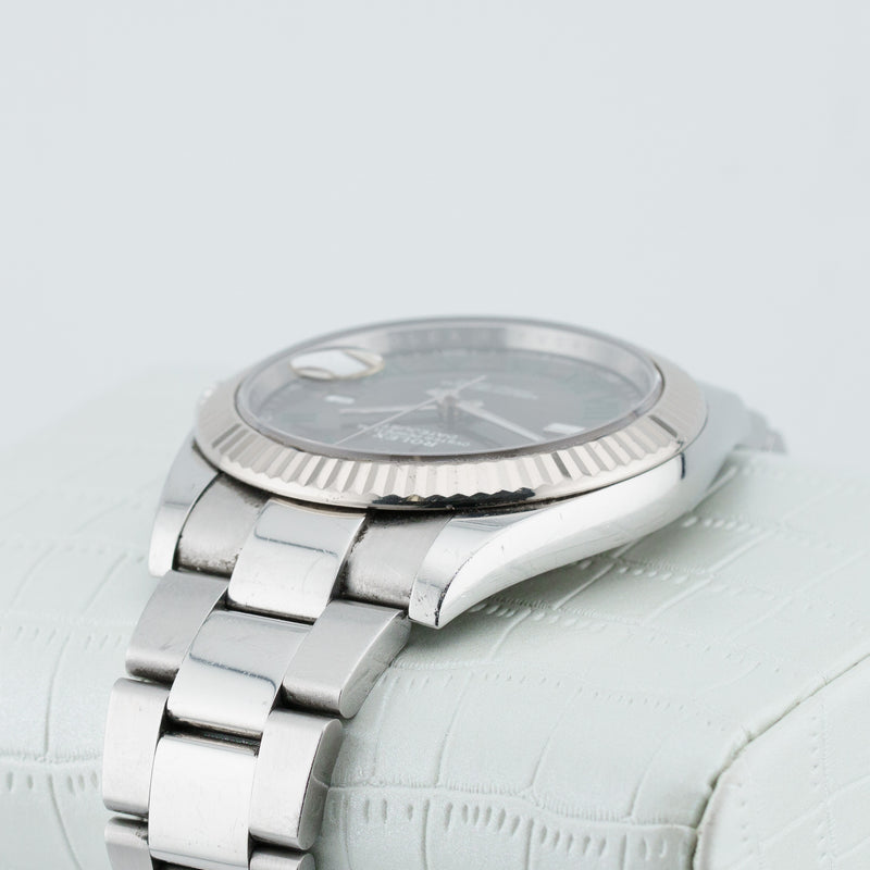 Rolex Datejust - Ref. 126334 - 41mm Stainless Steel - "Wimbledon" Dial Turning Purple!