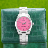 Rolex Air King - Ref. 5500 - 34mm Stainless Steel - Excellent Condition, Custom Pink Dial