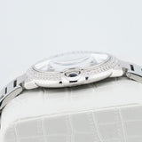 Cartier Ballon Bleu - Ref. W69012Z4 - 42mm Stainless Steel - Stunning Custom Mother of Pearl Diamond Panther Dial