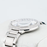 Cartier Ballon Bleu - Ref. W69012Z4 - 42mm Stainless Steel - Stunning Custom Mother of Pearl Diamond Panther Dial