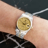 Tudor Prince Date Day - 76213 - 36mm Stainless Steel & Yellow Gold