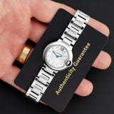 Cartier Ballon Bleu - Ref. WE902073 - 28mm Stainless Steel - Factory Diamond Dial