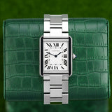 Cartier Tank Solo - Ref. W5200014 - 34.8mm * 27.4mm Stainless Steel - An Iconic Unisex Classic