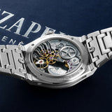 Czapek Antarctique Passage de Drake Glacier Blue - Antarctique - 38.5mm Stainless Steel