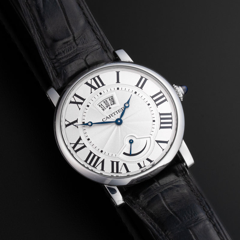 Cartier Rotonde Power Reserve watch with Stainless Steel case, 40mm size.