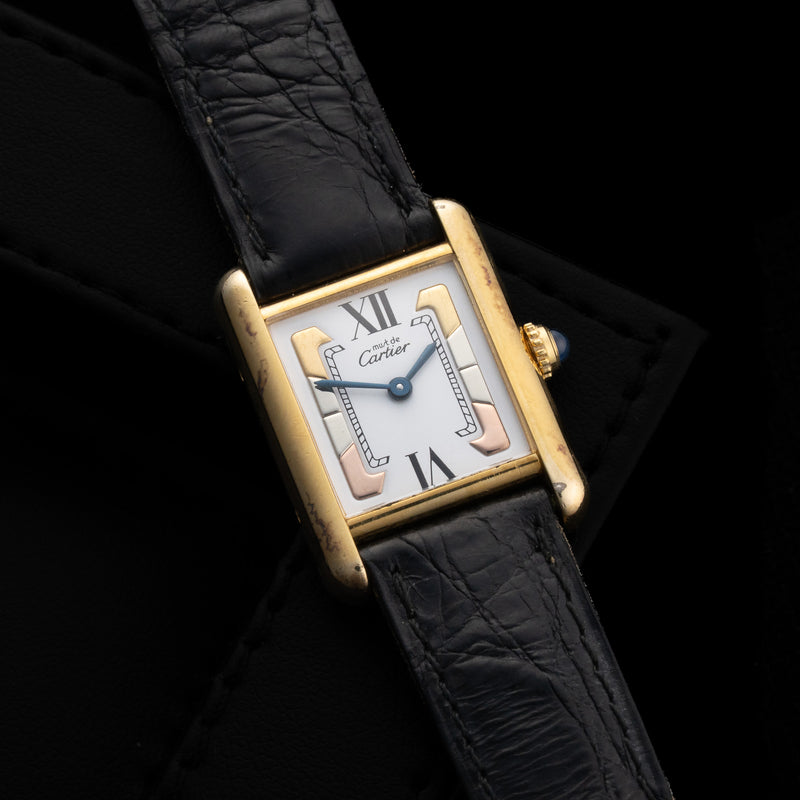 Cartier Tank Must 5057001 watch with Silver case, 28mm * 20mm size.