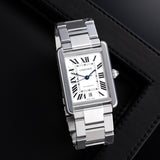 Cartier Tank XL W5200028 watch with Stainless Steel case, 41mm x 31mm.
