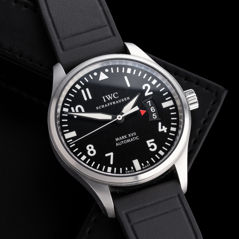 IWC Pilot's Watch Mark XVII with Stainless Steel case, 41mm size, front view