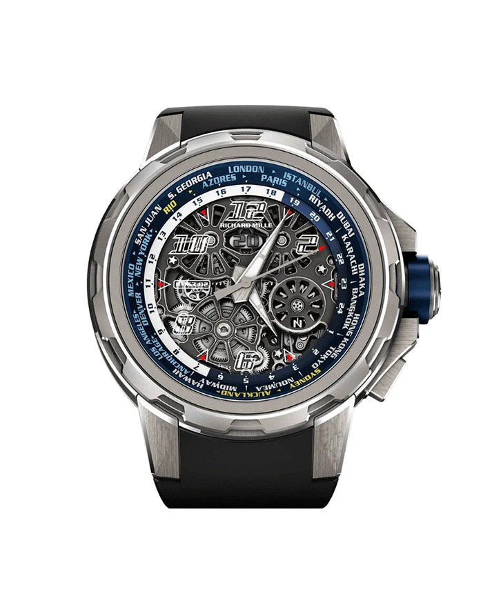 Richard Mille RM 63-02 Automatic Winding Worldtimer Titanium
