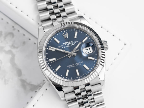 Rolex Datejust 126234 with Stainless Steel case, 36mm size.