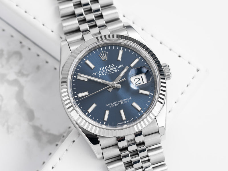 Rolex Datejust 126234 with Stainless Steel case, 36mm size.