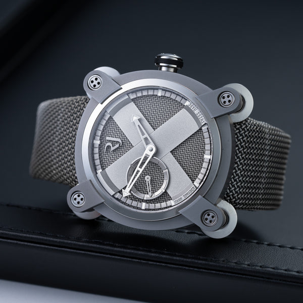 Romain Jerome Moon Invader RJMAUIN.020.03 with Titanium case, 40mm size - front view.