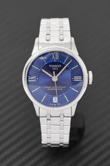 Tissot Ladies Automatic Watch Chemin Des Tourelles Powermatic 80 Blue T0992071104800 1