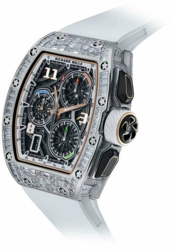 Richard Mille RM72-01 White Gold Full Baguette Diamonds