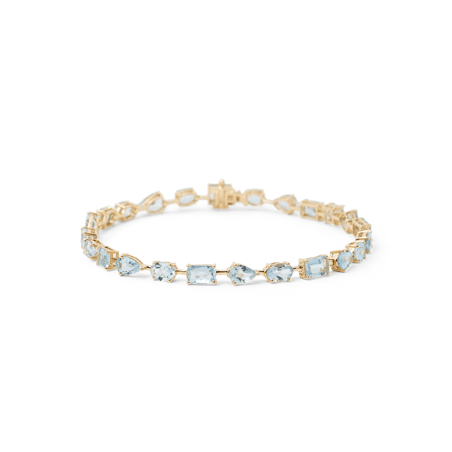 Blu Scarpa Aquamarine Tear Drop Bracelet 15 carats