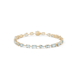 Blu Scarpa Aquamarine Tear Drop Bracelet 15 carats