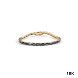Sapphire Tennis Bracelet 11 carats detail
