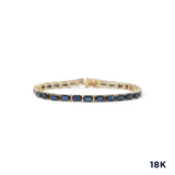 Sapphire Tennis Bracelet 16 carats detail