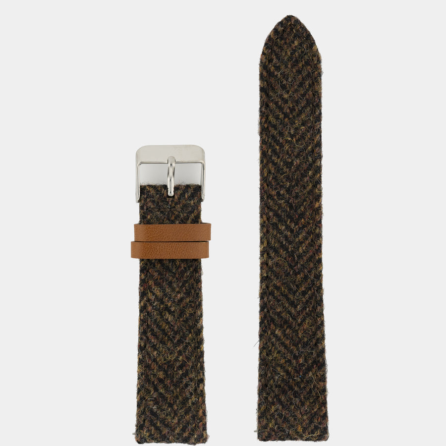 Twill Leather Strap - Brown - Quick Change System